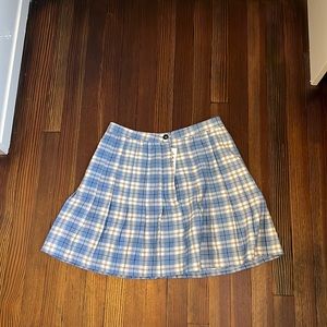 Plaid schoolgirl mini skirt
